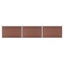 Brown WPC garden fence 526x106 cm by vidaXL, fence panels - Ref: Foro24-3053244, Price: 525,15 €, Discount: %