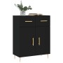 Black engineered wood sideboard 69.5x34x90 cm by vidaXL, Sideboards - Ref: Foro24-827965, Price: 82,12 €, Discount: %