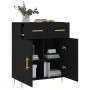 Black engineered wood sideboard 69.5x34x90 cm by vidaXL, Sideboards - Ref: Foro24-827965, Price: 82,12 €, Discount: %