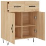 Engineered wood sideboard in Sonoma oak 69.5x34x90 cm by vidaXL, Sideboards - Ref: Foro24-827975, Price: 80,14 €, Discount: %