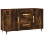 Smoked oak engineered wood sideboard 100x36x60 cm by vidaXL, Sideboards - Ref: Foro24-828153, Price: 115,54 €, Discount: %