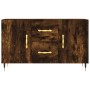 Smoked oak engineered wood sideboard 100x36x60 cm by vidaXL, Sideboards - Ref: Foro24-828153, Price: 115,54 €, Discount: %