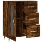 Aparador de madera de ingeniería roble ahumado 69,5x34x90 cm de vidaXL, Aparadores - Ref: Foro24-828025, Precio: 90,50 €, Des...