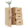 Aparador de madera de ingeniería roble Sonoma 69,5x34x90 cm de vidaXL, Aparadores - Ref: Foro24-828015, Precio: 90,54 €, Desc...