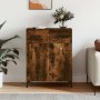 Smoked oak engineered wood sideboard 69.5x34x90 cm by vidaXL, Sideboards - Ref: Foro24-827985, Price: 86,62 €, Discount: %