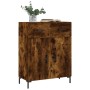 Smoked oak engineered wood sideboard 69.5x34x90 cm by vidaXL, Sideboards - Ref: Foro24-827985, Price: 85,99 €, Discount: %