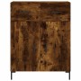 Smoked oak engineered wood sideboard 69.5x34x90 cm by vidaXL, Sideboards - Ref: Foro24-827985, Price: 85,99 €, Discount: %