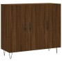 Aparador de madera de ingeniería marrón roble 90x34x80 cm de vidaXL, Aparadores - Ref: Foro24-828107, Precio: 74,33 €, Descue...