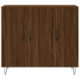 Aparador de madera de ingeniería marrón roble 90x34x80 cm de vidaXL, Aparadores - Ref: Foro24-828107, Precio: 74,33 €, Descue...