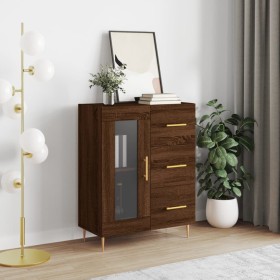 Oak brown engineered wood sideboard 69.5x34x90 cm by vidaXL, Sideboards - Ref: Foro24-828035, Price: 93,99 €, Discount: %