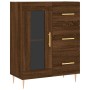 Aparador de madera de ingeniería marrón roble 69,5x34x90 cm de vidaXL, Aparadores - Ref: Foro24-828035, Precio: 93,62 €, Desc...