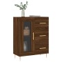 Aparador de madera de ingeniería marrón roble 69,5x34x90 cm de vidaXL, Aparadores - Ref: Foro24-828035, Precio: 93,62 €, Desc...