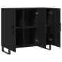 Aparador de madera de ingeniería negro 90x34x80 cm de vidaXL, Aparadores - Ref: Foro24-828133, Precio: 108,66 €, Descuento: %