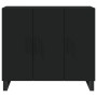 Aparador de madera de ingeniería negro 90x34x80 cm de vidaXL, Aparadores - Ref: Foro24-828133, Precio: 108,66 €, Descuento: %