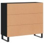 Aparador de madera de ingeniería negro 90x34x80 cm de vidaXL, Aparadores - Ref: Foro24-828133, Precio: 108,66 €, Descuento: %