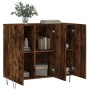 Aparador de madera de ingeniería roble ahumado 90x34x80 cm de vidaXL, Aparadores - Ref: Foro24-828105, Precio: 74,72 €, Descu...