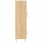 Aparador alto madera de ingeniería roble Sonoma 69,5x31x115 cm de vidaXL, Aparadores - Ref: Foro24-828223, Precio: 83,99 €, D...