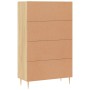 Aparador alto madera de ingeniería roble Sonoma 69,5x31x115 cm de vidaXL, Aparadores - Ref: Foro24-828223, Precio: 83,99 €, D...