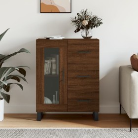 Oak brown engineered wood sideboard 69.5x34x90 cm by vidaXL, Sideboards - Ref: Foro24-828075, Price: 103,39 €, Discount: %