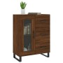 Aparador de madera de ingeniería marrón roble 69,5x34x90 cm de vidaXL, Aparadores - Ref: Foro24-828075, Precio: 103,79 €, Des...