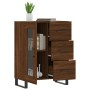 Aparador de madera de ingeniería marrón roble 69,5x34x90 cm de vidaXL, Aparadores - Ref: Foro24-828075, Precio: 103,79 €, Des...