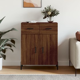 Oak brown engineered wood sideboard 69.5x34x90 cm by vidaXL, Sideboards - Ref: Foro24-827995, Price: 98,24 €, Discount: %