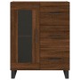 Aparador de madera de ingeniería marrón roble 69,5x34x90 cm de vidaXL, Aparadores - Ref: Foro24-828075, Precio: 103,79 €, Des...