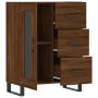 Aparador de madera de ingeniería marrón roble 69,5x34x90 cm de vidaXL, Aparadores - Ref: Foro24-828075, Precio: 103,79 €, Des...