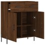 Aparador de madera de ingeniería marrón roble 69,5x34x90 cm de vidaXL, Aparadores - Ref: Foro24-827995, Precio: 98,24 €, Desc...