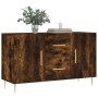 Sideboard aus geräuchertem Eichenholzwerkstoff, 100 x 36 x 60 cm von vidaXL, Sideboards - Ref: Foro24-828161, Preis: 92,48 €,...