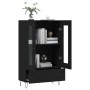 Aparador alto madera de ingeniería negro 69,5x31x115 cm de vidaXL, Aparadores - Ref: Foro24-828293, Precio: 84,46 €, Descuent...