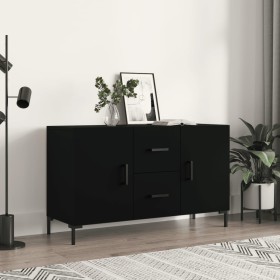 Black engineered wood sideboard 100x36x60 cm by vidaXL, Sideboards - Ref: Foro24-828173, Price: 91,99 €, Discount: %