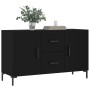 Schwarzes Sideboard aus Holzwerkstoff, 100 x 36 x 60 cm von vidaXL, Sideboards - Ref: Foro24-828173, Preis: 91,99 €, Rabatt: %