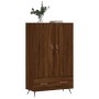 Aparador alto madera de ingeniería roble marrón 69,5x31x115 cm de vidaXL, Aparadores - Ref: Foro24-828211, Precio: 88,43 €, D...