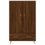 Aparador alto madera de ingeniería roble marrón 69,5x31x115 cm de vidaXL, Aparadores - Ref: Foro24-828211, Precio: 88,43 €, D...