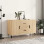 Sideboard aus Sonoma-Eichenholzwerkstoff, 100 x 36 x 60 cm von vidaXL, Sideboards - Ref: Foro24-828191, Preis: 97,28 €, Rabat...