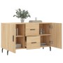 Aparador de madera de ingeniería roble Sonoma 100x36x60 cm de vidaXL, Aparadores - Ref: Foro24-828191, Precio: 97,16 €, Descu...