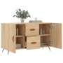 Aparador de madera de ingeniería roble Sonoma 100x36x60 cm de vidaXL, Aparadores - Ref: Foro24-828143, Precio: 83,99 €, Descu...