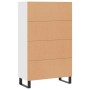 Aparador alto madera de ingeniería blanco 69,5x31x115 cm de vidaXL, Aparadores - Ref: Foro24-828324, Precio: 91,65 €, Descuen...