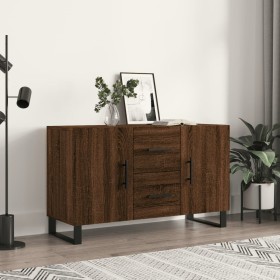 Brown oak engineered wood sideboard 100x36x60 cm by vidaXL, Sideboards - Ref: Foro24-828203, Price: 122,72 €, Discount: %