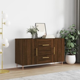 Brown oak engineered wood sideboard 100x36x60 cm by vidaXL, Sideboards - Ref: Foro24-828163, Price: 82,73 €, Discount: %