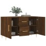 Brown oak engineered wood sideboard 100x36x60 cm by vidaXL, Sideboards - Ref: Foro24-828163, Price: 82,03 €, Discount: %