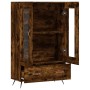 Aparador alto madera de ingeniería roble ahumado 69,5x31x115 cm de vidaXL, Aparadores - Ref: Foro24-828273, Precio: 82,76 €, ...