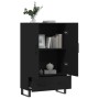 Tall black engineered wood sideboard 69.5x31x115 cm by vidaXL, Sideboards - Ref: Foro24-828261, Price: 116,68 €, Discount: %