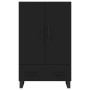 Tall black engineered wood sideboard 69.5x31x115 cm by vidaXL, Sideboards - Ref: Foro24-828261, Price: 116,68 €, Discount: %