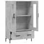 Aparador alto madera de ingeniería gris hormigón 69,5x31x115 cm de vidaXL, Aparadores - Ref: Foro24-828304, Precio: 87,93 €, ...