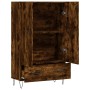 Aparador alto madera de ingeniería roble ahumado 69,5x31x115 cm de vidaXL, Aparadores - Ref: Foro24-828233, Precio: 82,26 €, ...