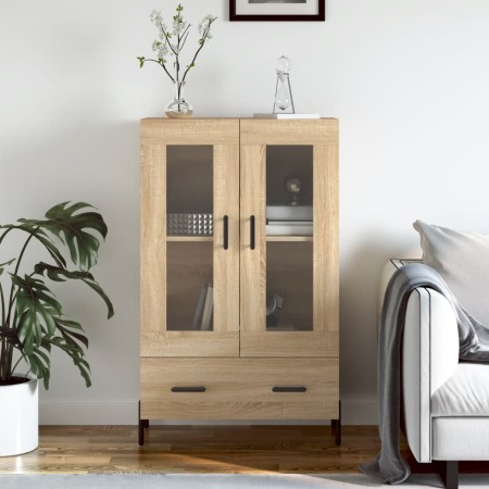 Aparador alto madera de ingeniería roble Sonoma 69,5x31x115 cm de vidaXL, Aparadores - Ref: Foro24-828311, Precio: 75,69 €, D...