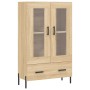 Aparador alto madera de ingeniería roble Sonoma 69,5x31x115 cm de vidaXL, Aparadores - Ref: Foro24-828311, Precio: 75,69 €, D...