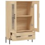 Aparador alto madera de ingeniería roble Sonoma 69,5x31x115 cm de vidaXL, Aparadores - Ref: Foro24-828311, Precio: 75,69 €, D...